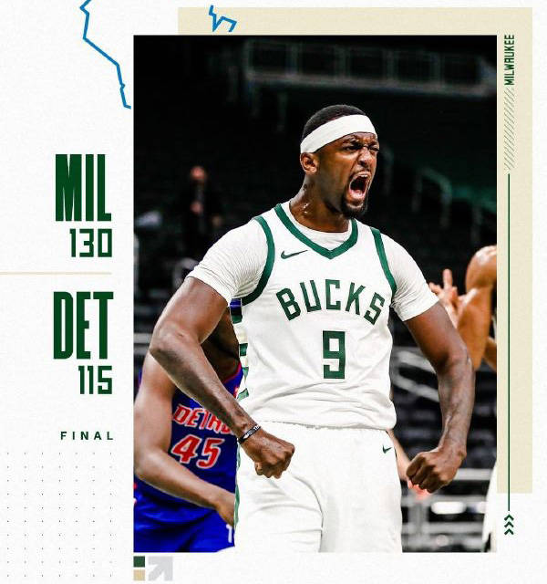 活塞大胜魔术，格兰特贡献29分